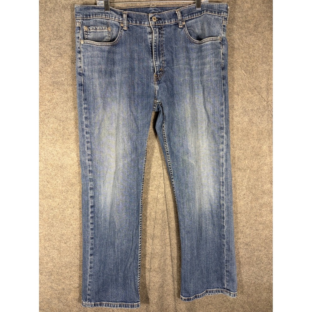 Levis 559 Relaxed Straight Jeans Mens 38x30 Blue Denim Stretch 00559-0427